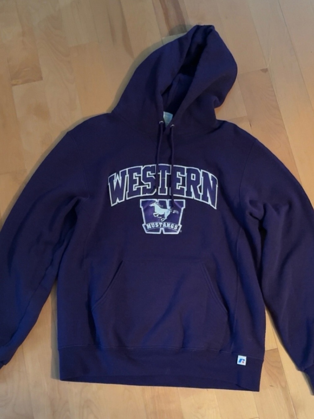 Russell Athletic Purple Western Mustangs Hoodie